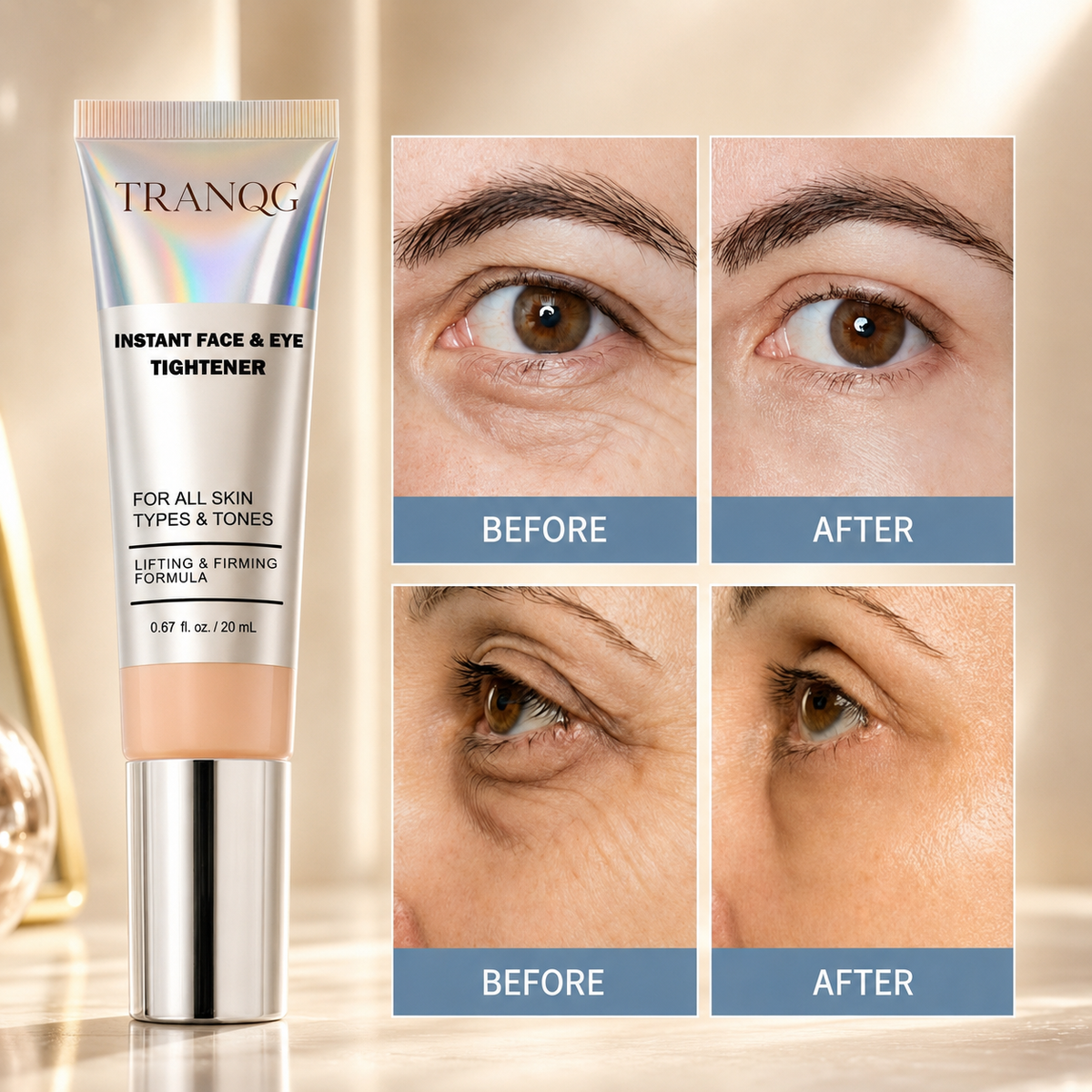 🔆TRANQG™ Instant Face Temporary Tightener – Instant visible results in 60 seconds
