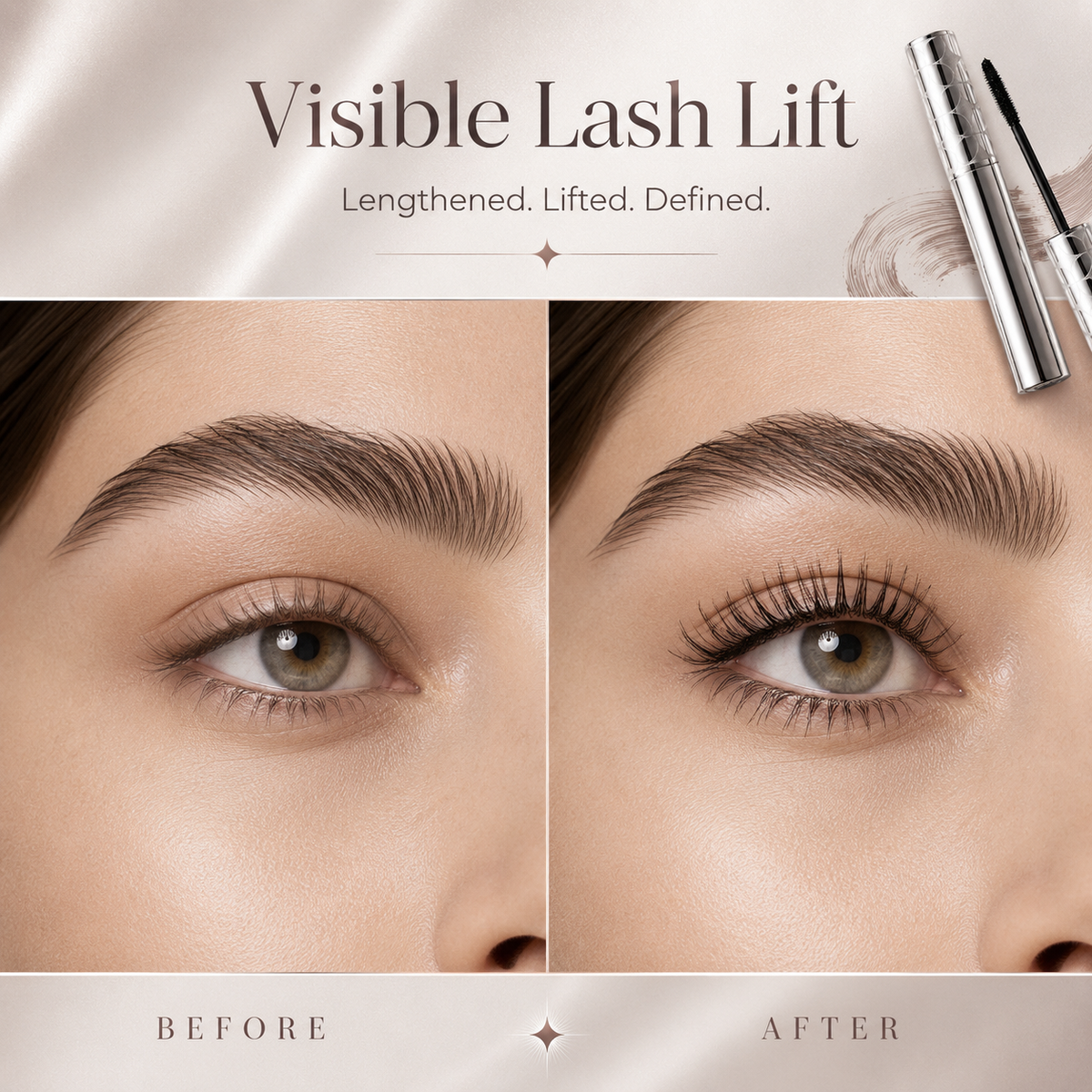 Lengthening & Volumizing Mascara – Clump-Free Lashes