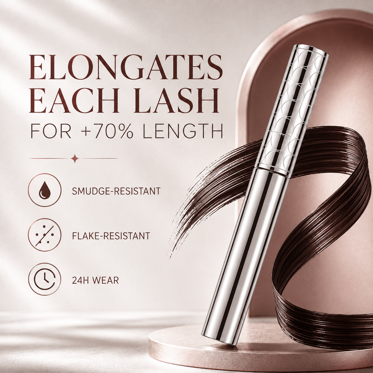 Lengthening & Volumizing Mascara – Clump-Free Lashes
