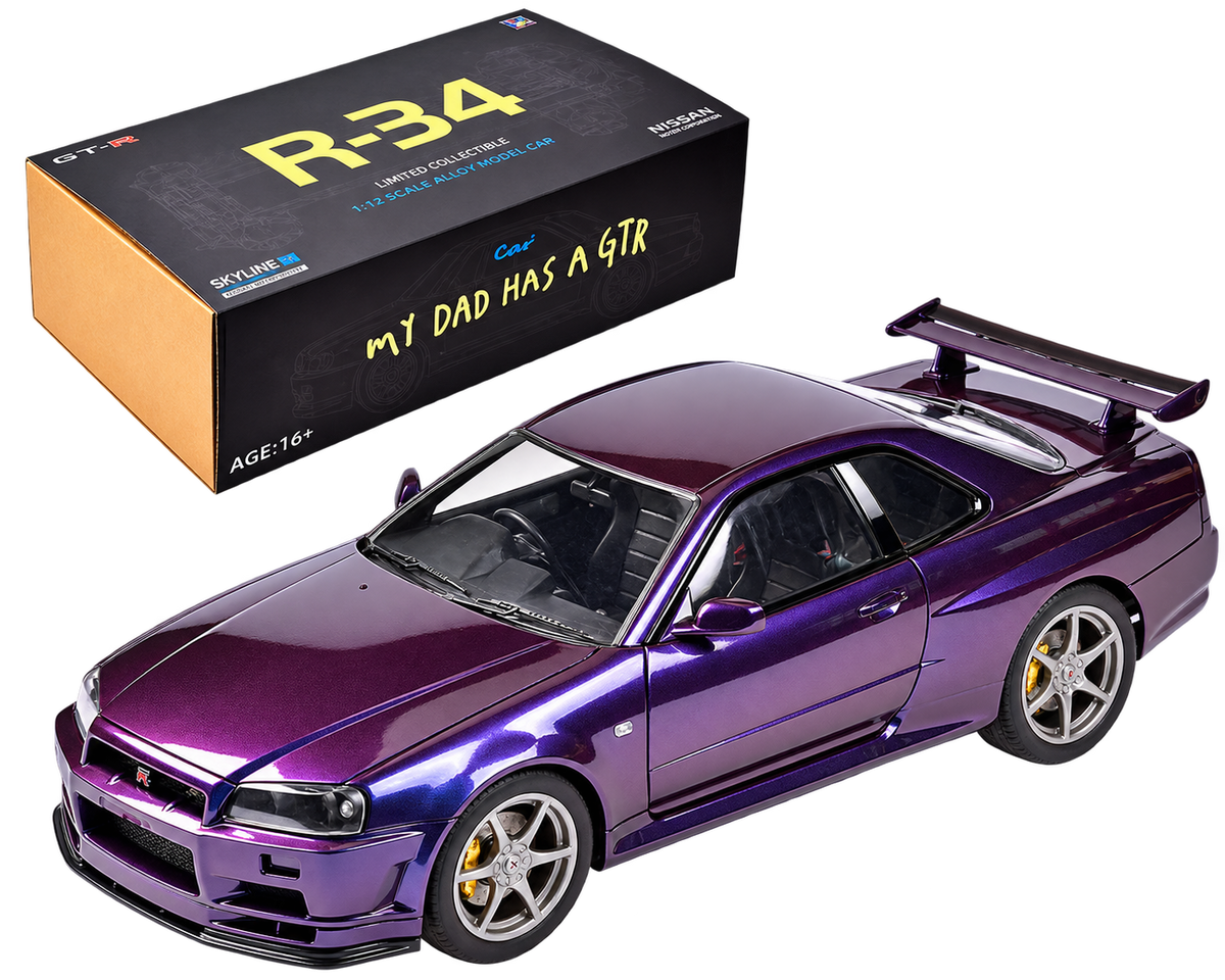 Capo GTR SkyLine GT-R R34 Drift Car Model Building kits 1/12 Scale 2.4Ghz