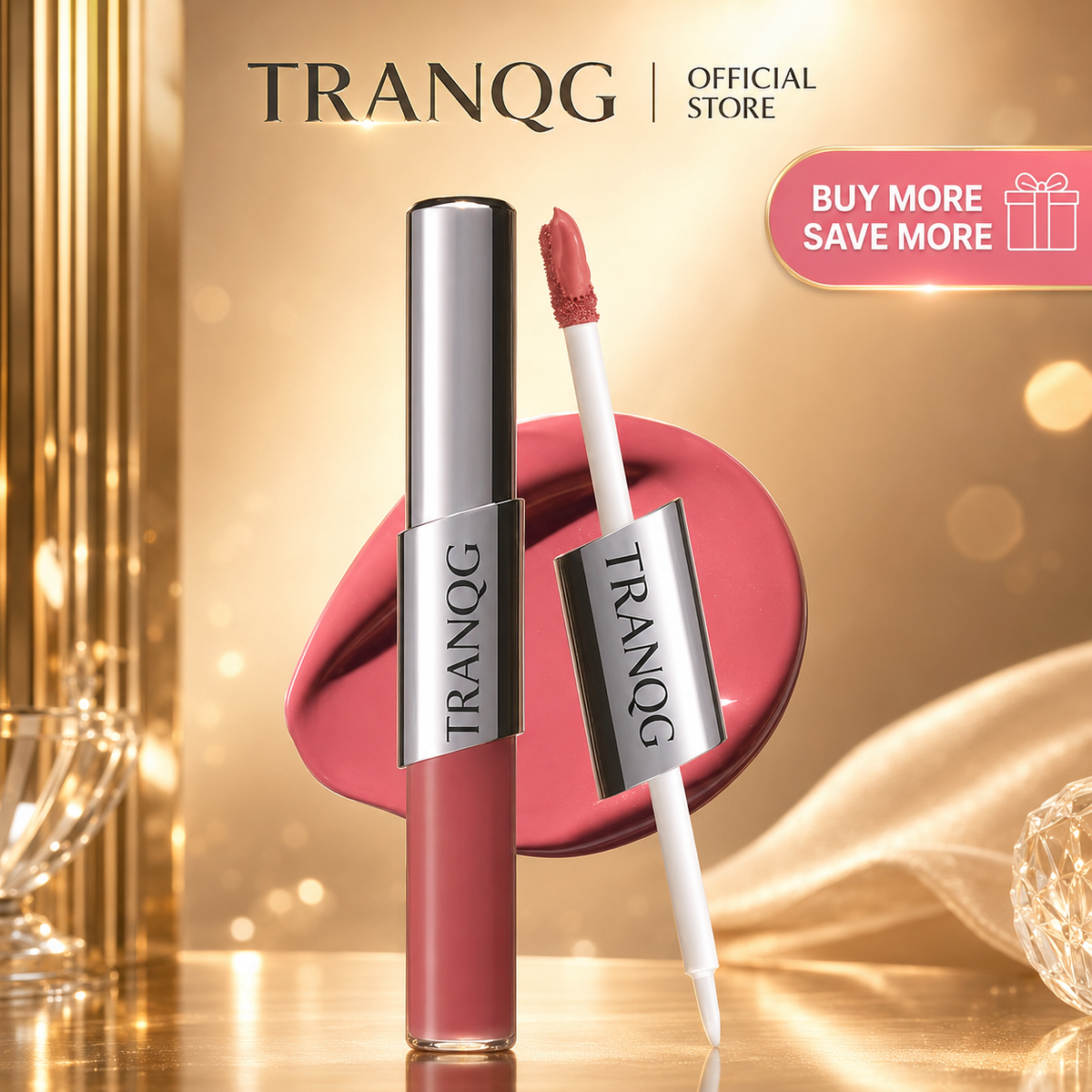 🔆Perfect Twin Lip — Dual-Ended Liquid Lipstick with Velvet Matte Color and Glossy Shine