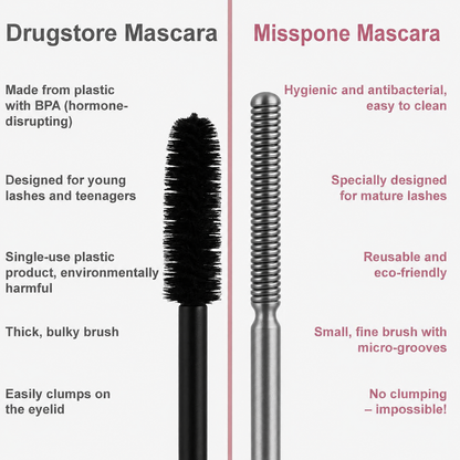 Misspone® Waterproof Fibre Mascara💧  – Volume & Length without Clumping for Dramatic Moments