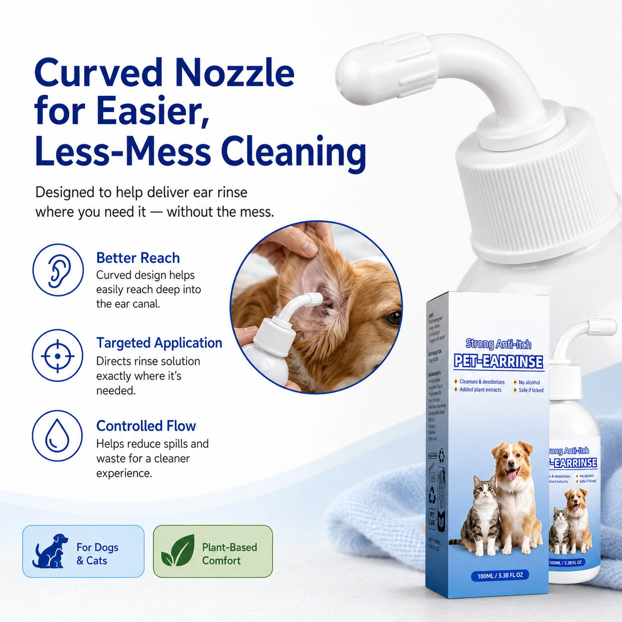 👩‍⚕️Celsiora® Pet Ear Cleansing Solution✅ FDA Approved🐶 🐈️