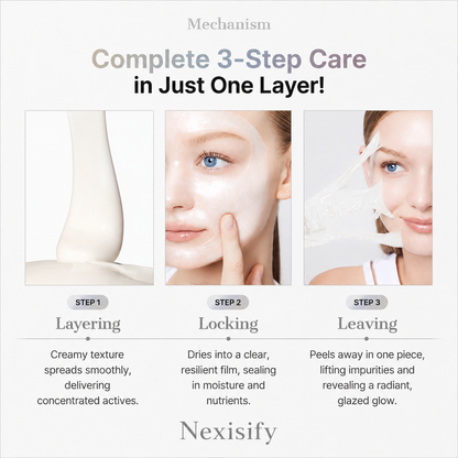 PDRN Exosome Overnight Glaze Peel-Off Mask  Hydrate, smooth and reveal a fresh glazed-looking glow while you sleep.