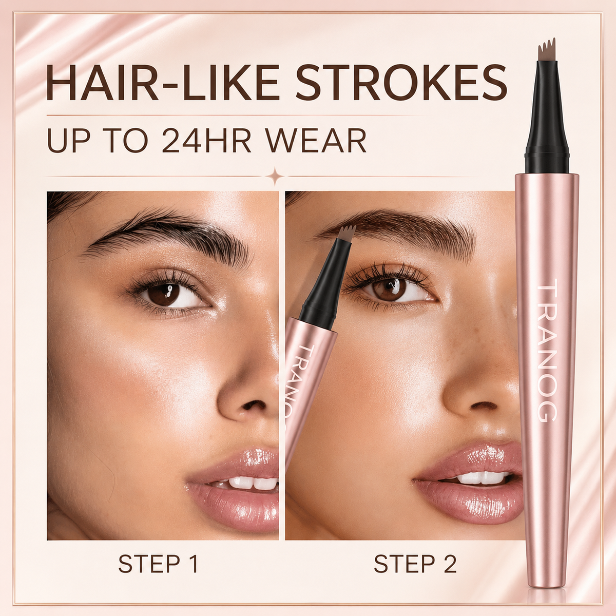 🖌️ Waterproof Micro-Fork Brow Pencil – Natural Hair-Like Brows