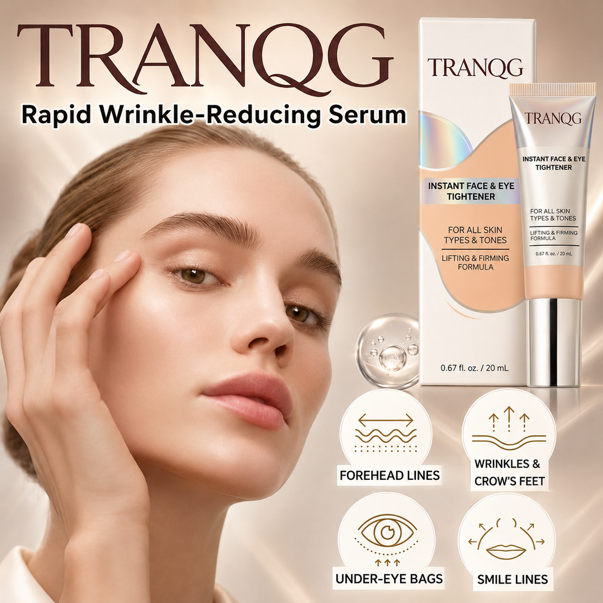 🔆TRANQG™ Instant Face Temporary Tightener – Instant visible results in 60 seconds