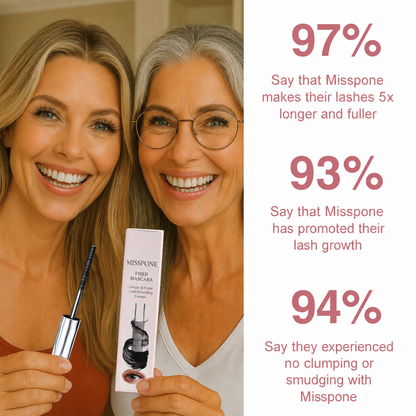 Misspone® Waterproof Fibre Mascara💧  – Volume & Length without Clumping for Dramatic Moments