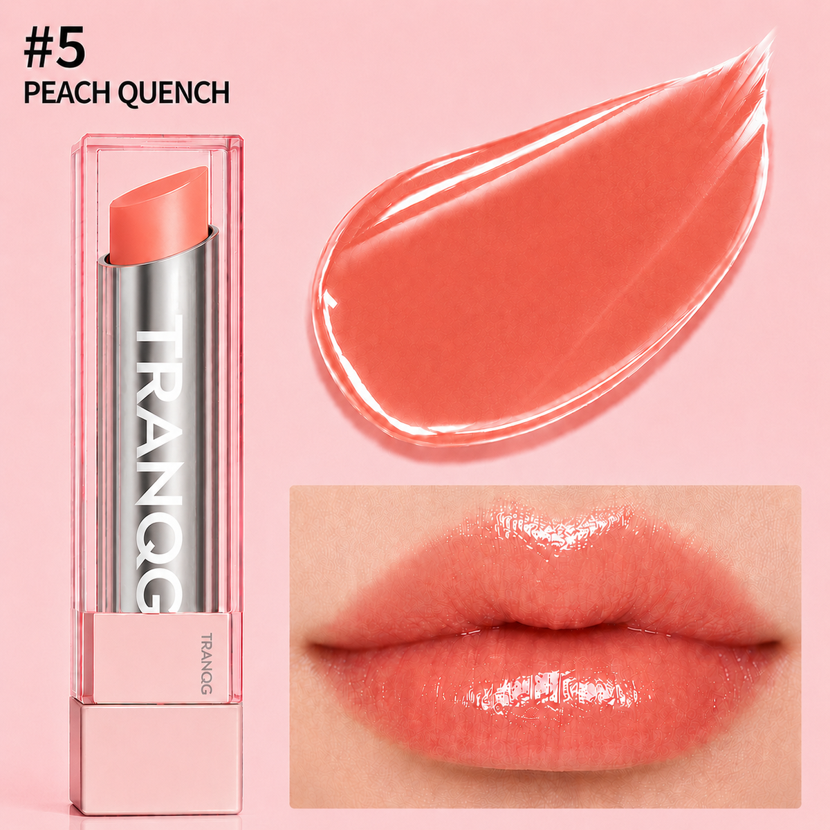 🔥Last Day Buy 1 Get 1 Free|TRANQG GLOW VEIL LIP SHEEN OIL BALM