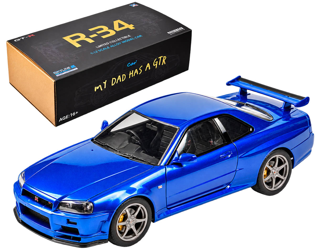 Capo GTR SkyLine GT-R R34 Drift Car Model Building kits 1/12 Scale 2.4Ghz