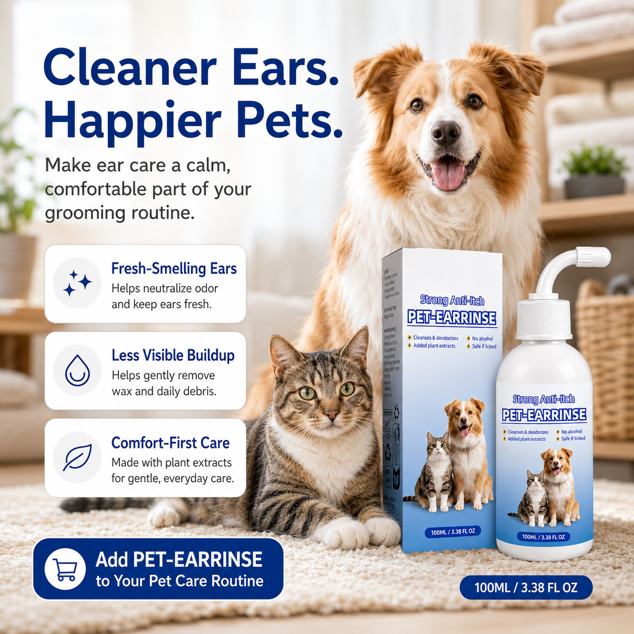 👩‍⚕️Celsiora® Pet Ear Cleansing Solution✅ FDA Approved🐶 🐈️
