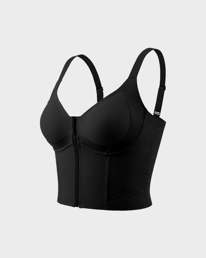 Anti-Gravity™ Zip-Front Shaping Longline Bra