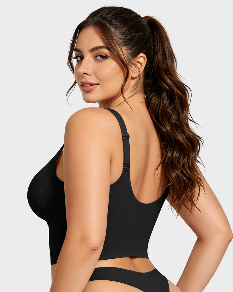 Anti-Gravity™ Zip-Front Shaping Longline Bra