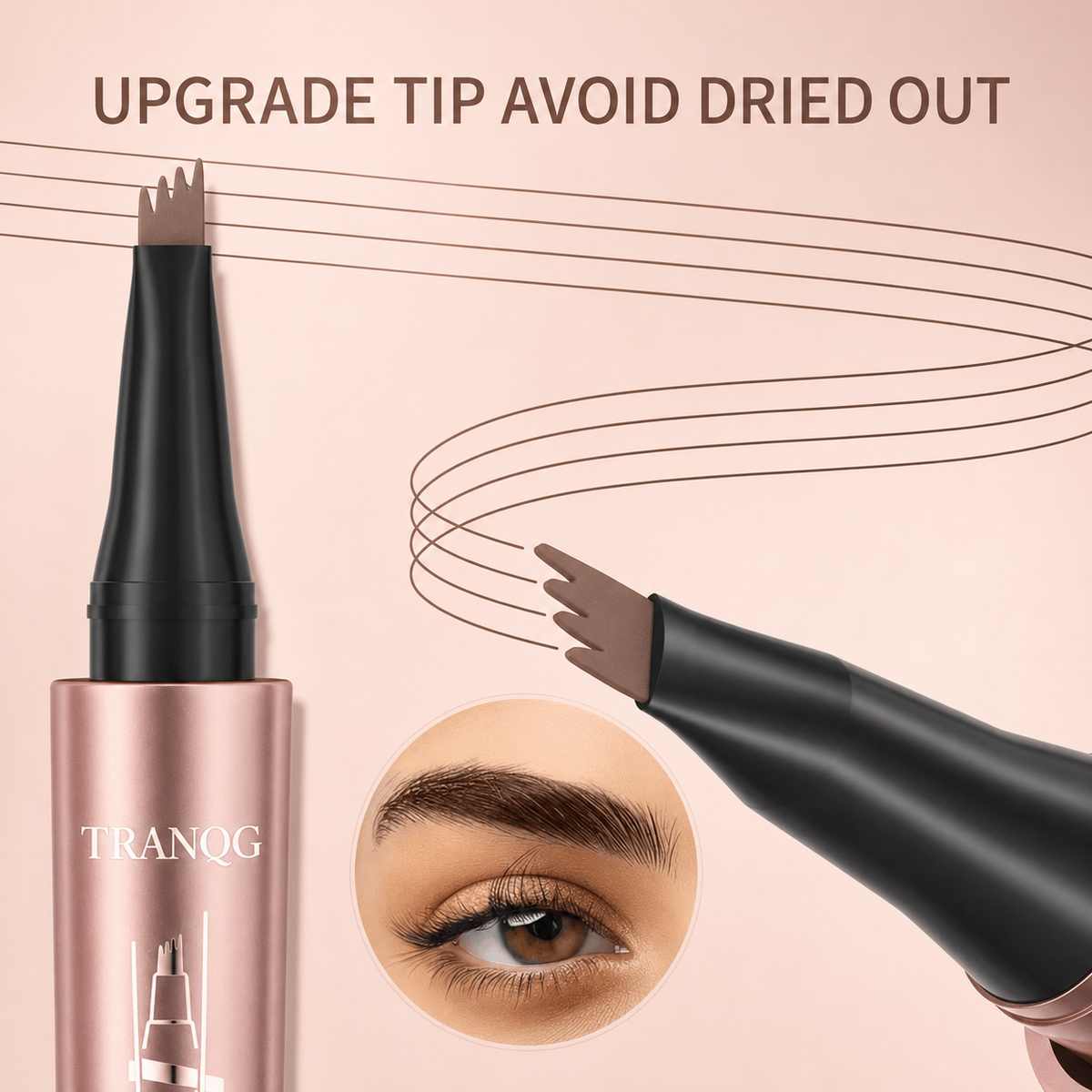 🖌️ Waterproof Micro-Fork Brow Pencil – Natural Hair-Like Brows