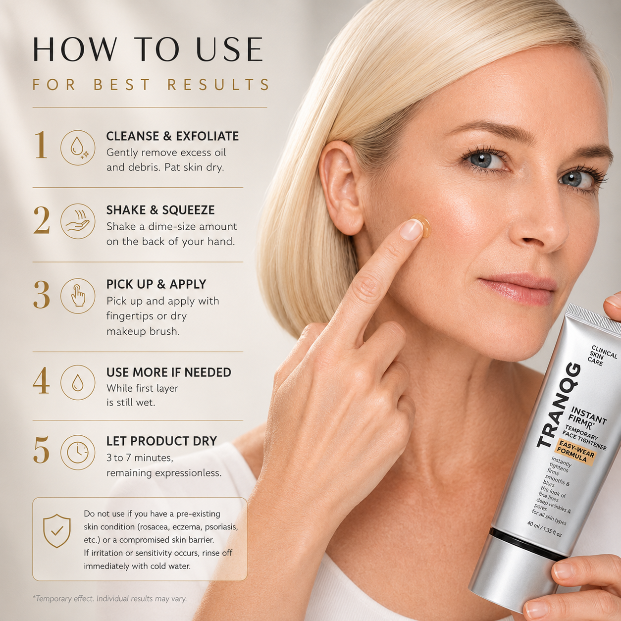 ⭐⭐⭐TRANQG™  Instant Face & Eye Tightener Lightweight Formula