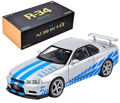 Capo GTR SkyLine GT-R R34 Drift Car Model Building kits 1/12 Scale 2.4Ghz